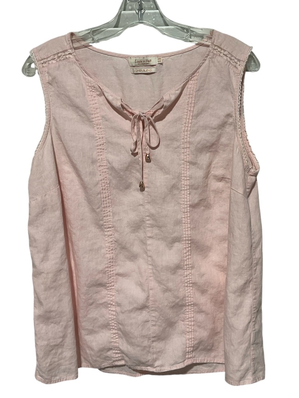 F&F Linen Blend Sleeveless Blouse – Women’s US 10ǔ